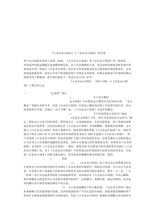 论小企业会计制度与企业会计制度的区别