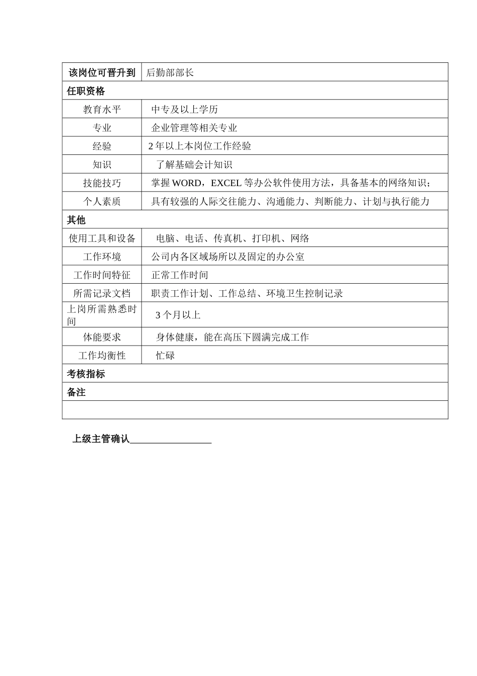 某汽车集团财务部采购经理岗位说明书_第2页