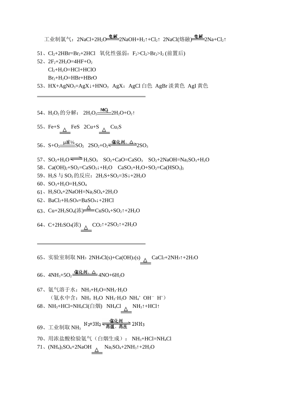 考前必备的化学方程式(精编分类版)_第3页