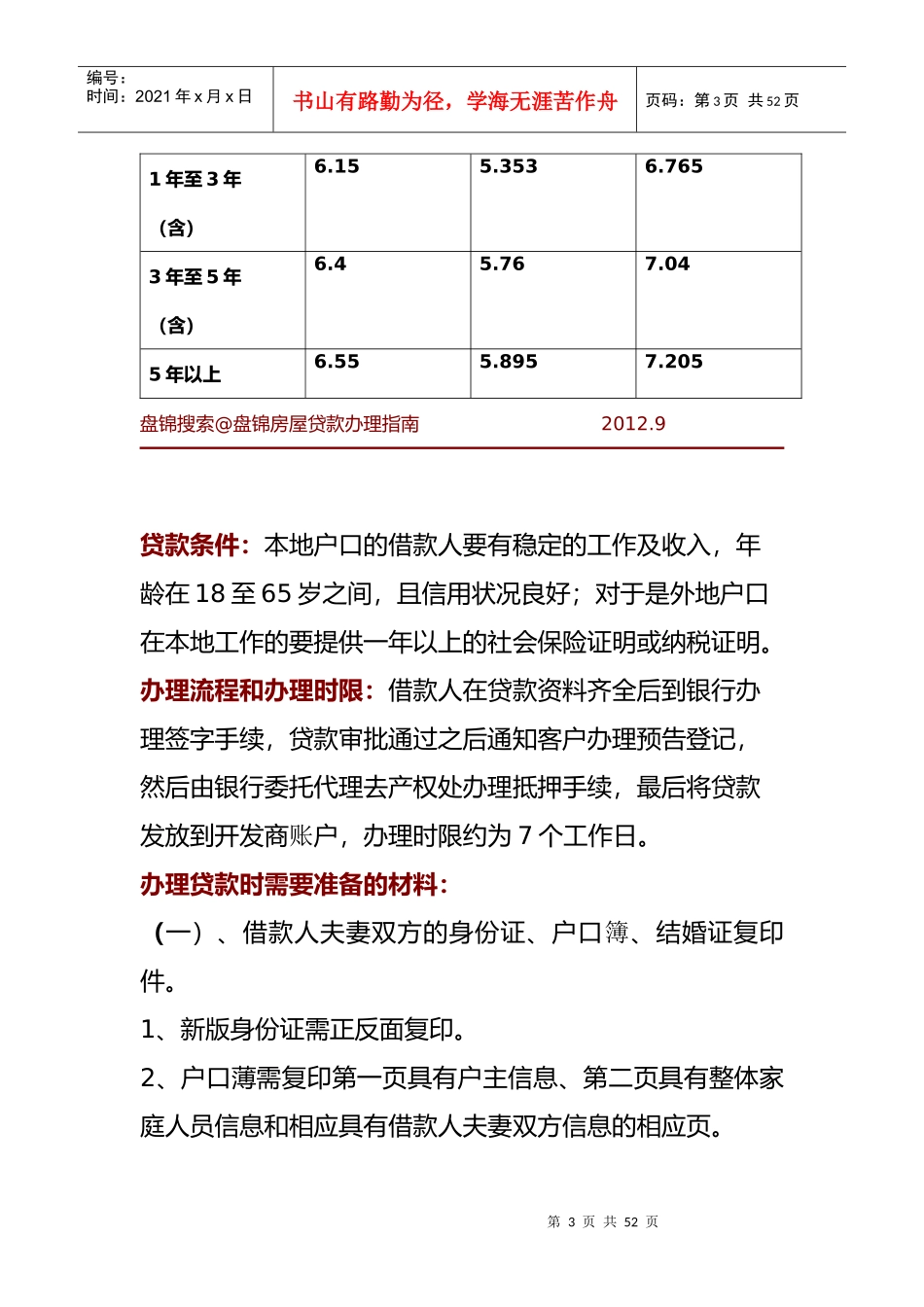 盘锦房屋贷款办理指南_第3页