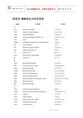 通信英语缩略词3