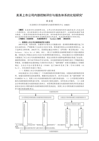 美英上市公司内部控制评价与报告体系的比较研究