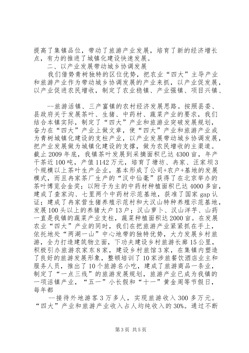 XX镇城镇化建设工作情况汇报_第3页