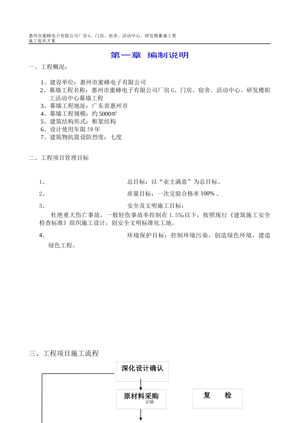 电子厂幕墙施工组织设计概述_第2页