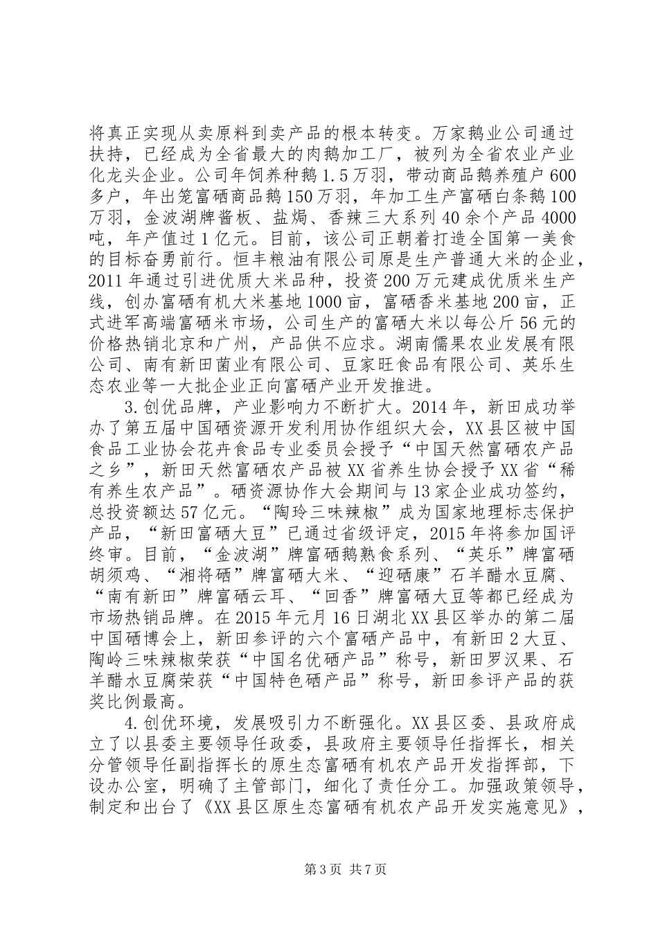 XX县区特色产业发展研究报告_第3页