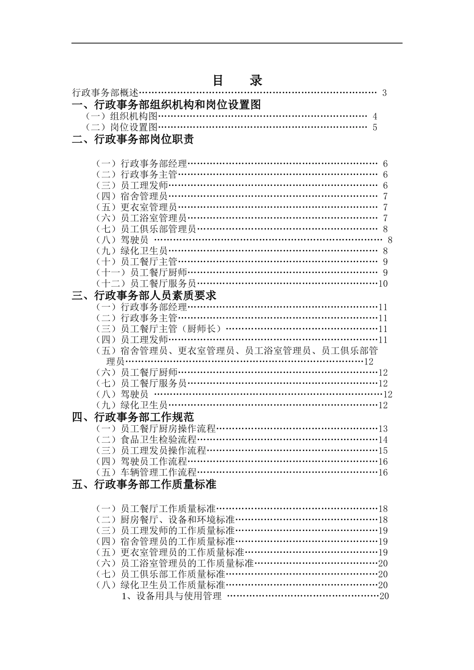 酒店行政事务部管理实务（DOC 30页）_第1页