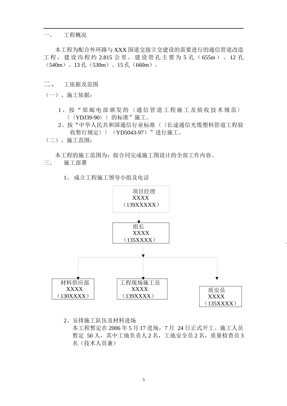 通信管道工程施工组织设计方案_第3页
