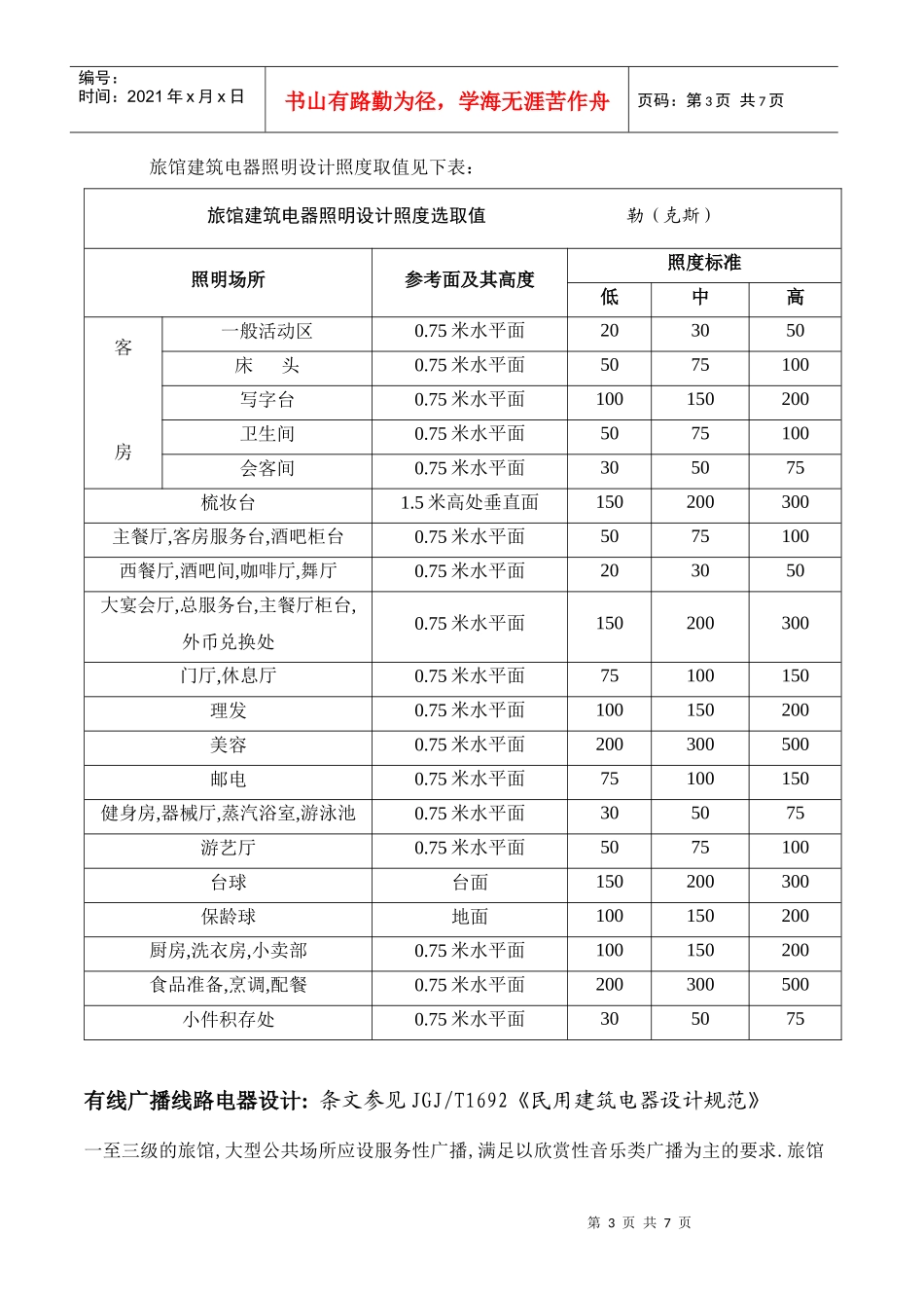 酒店电器设计的相关规范_第3页