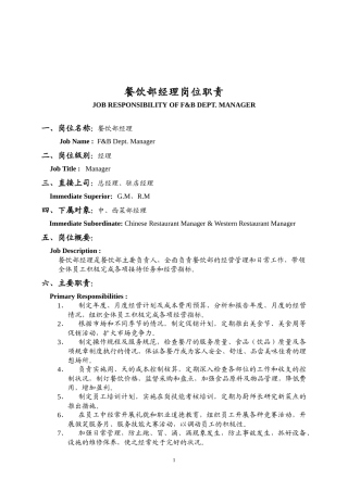 餐饮部管理实务(前场)-204页