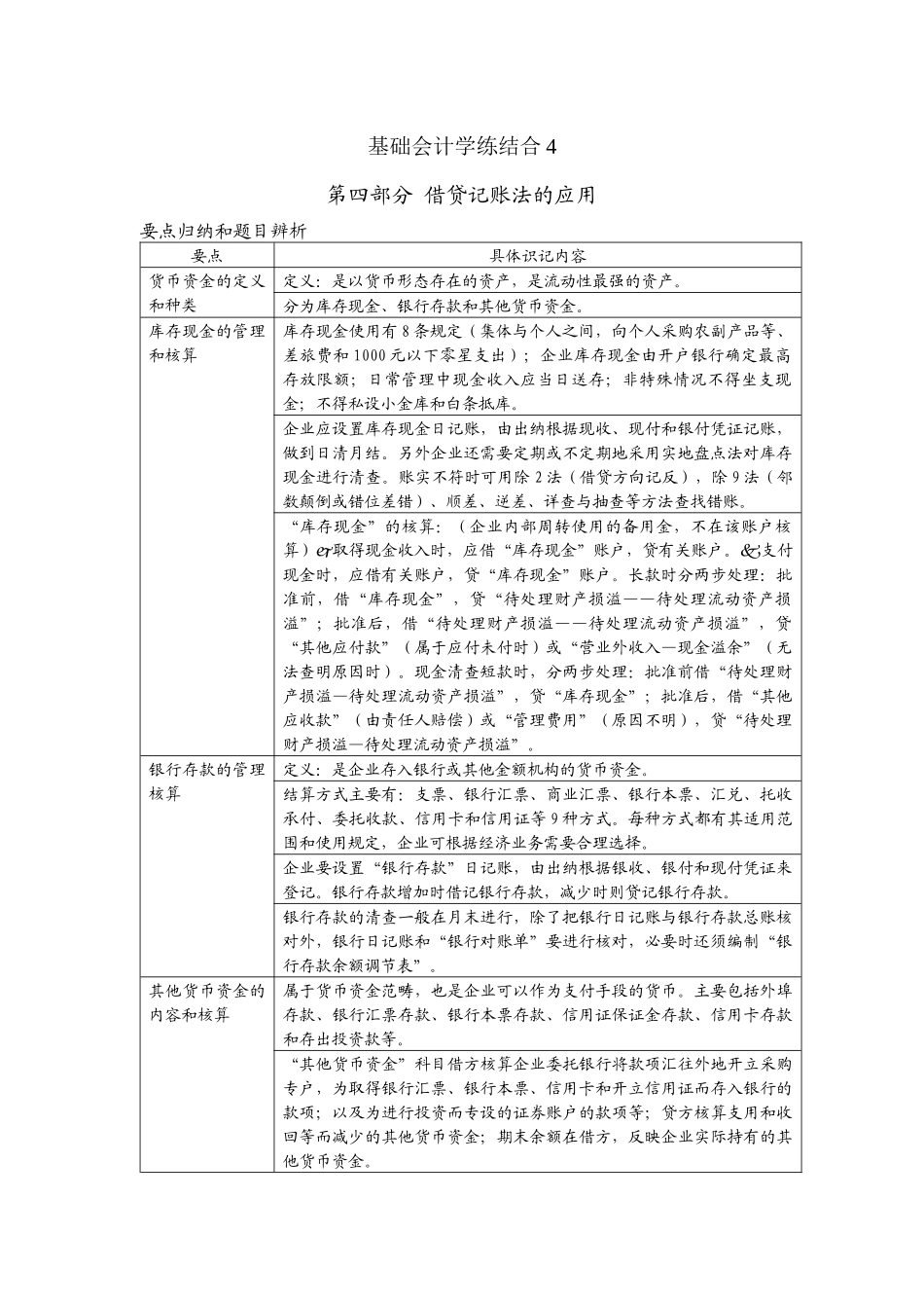 基础会计学练结合归纳分析_第1页