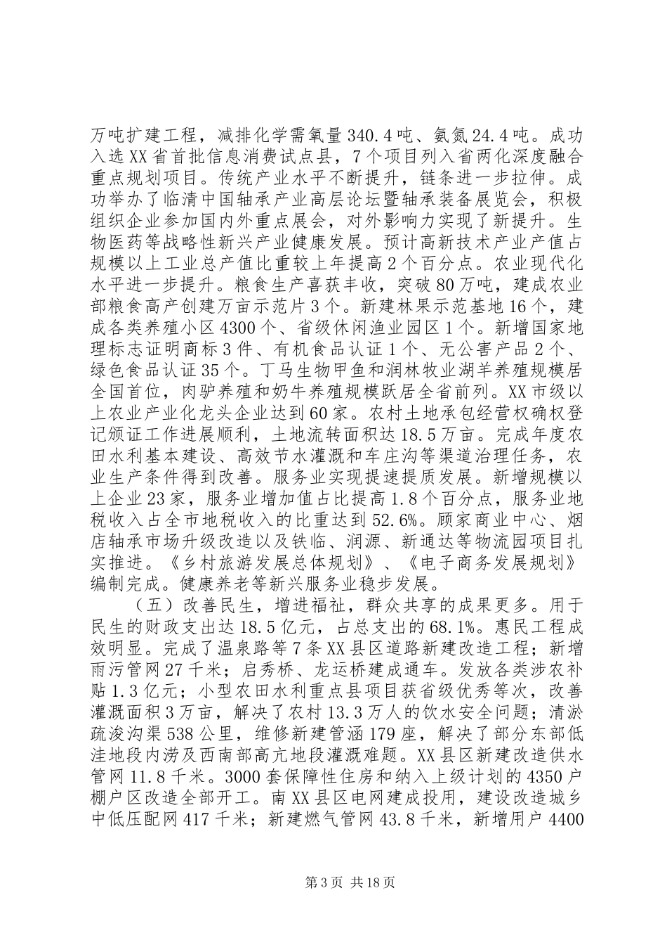 XX县区XX年政府工作报告 (31)_第3页