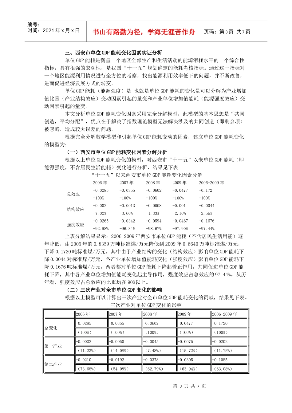 西安市全社会能源消费与生产实证解析_第3页