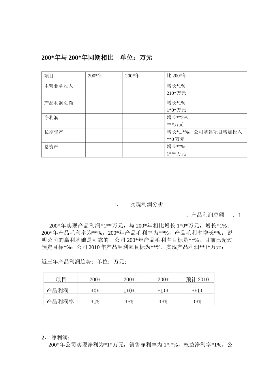 某公司主要财务指标分析_第3页
