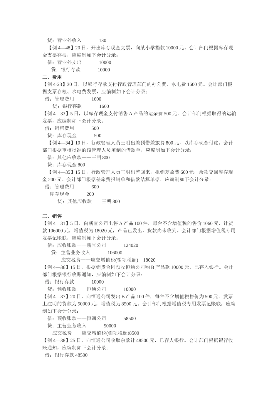 江苏年度《会计基础》会计分录大全_第2页