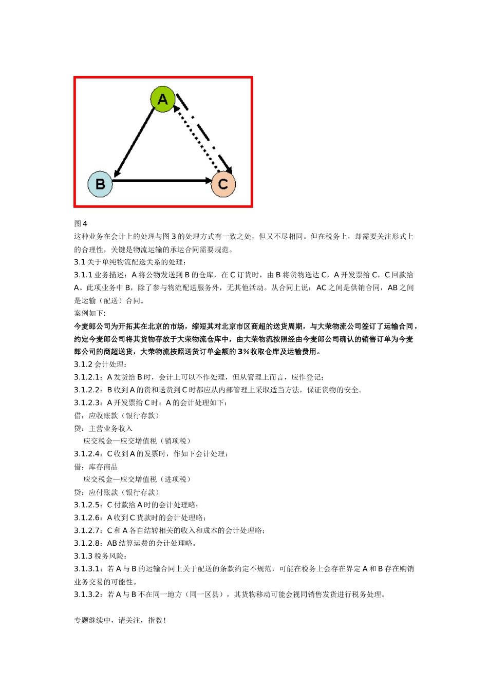 票据流、物流、资金流“三流”不一致的几种常见的业务的分析及其会计_第3页