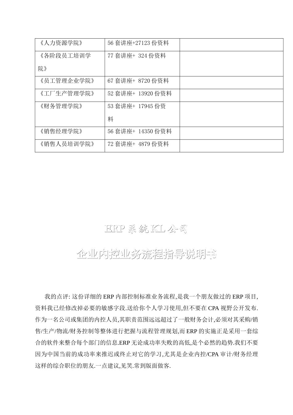 企业内控业务流程指导说明书样本_第2页