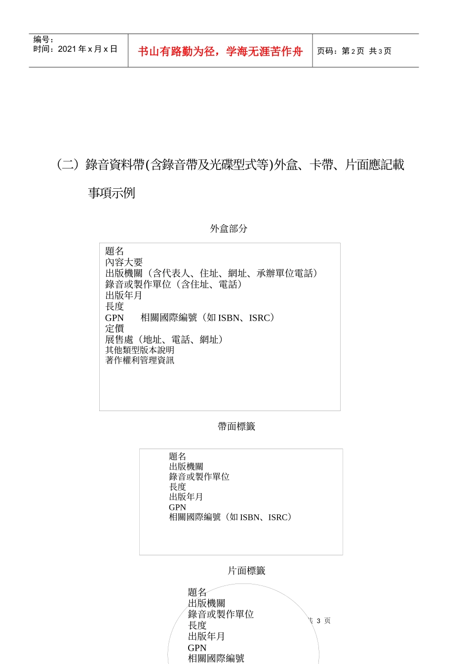 非书资料及电子出版品应记载事项示例_第2页