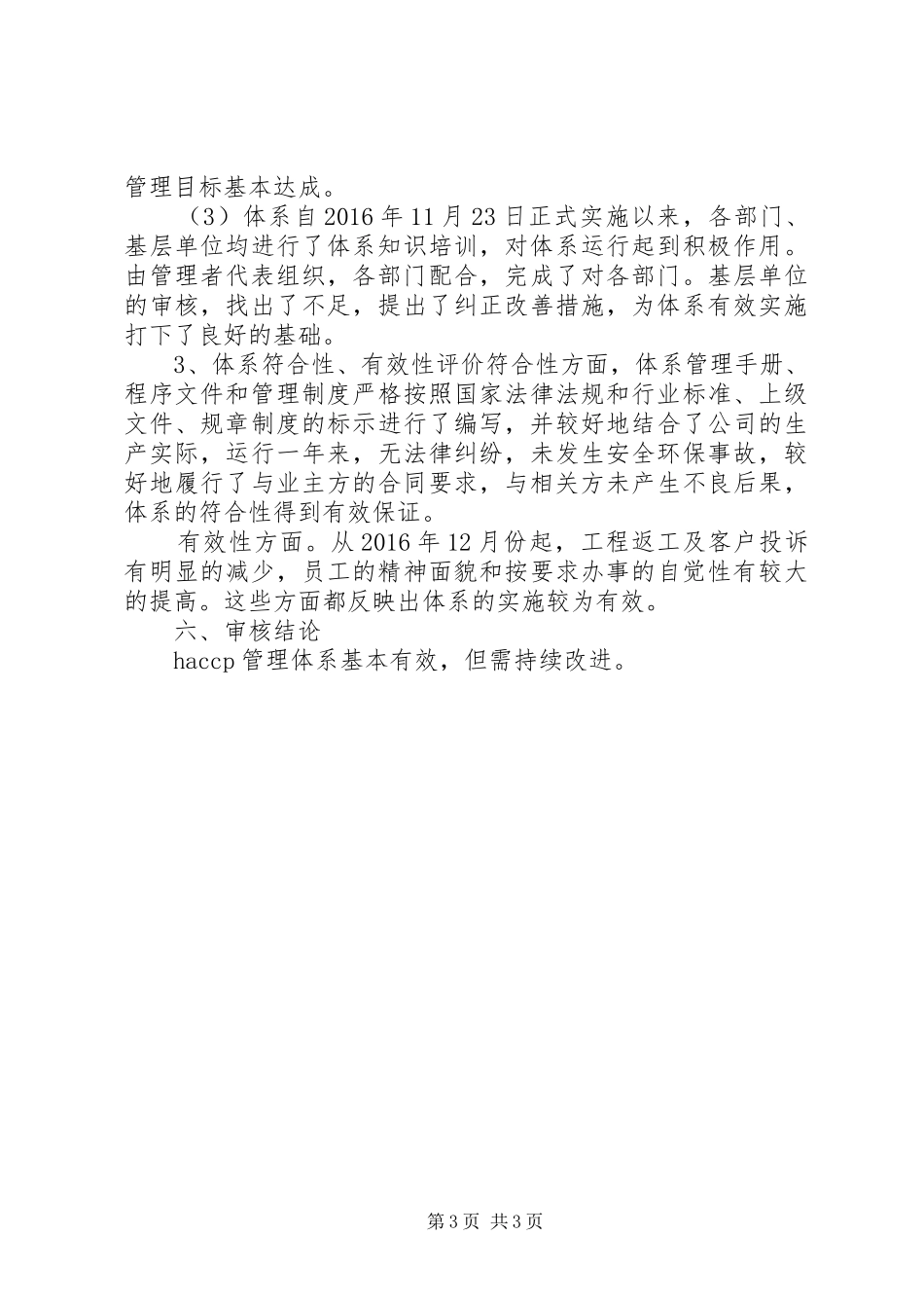 XX年度内部审核报告_第3页