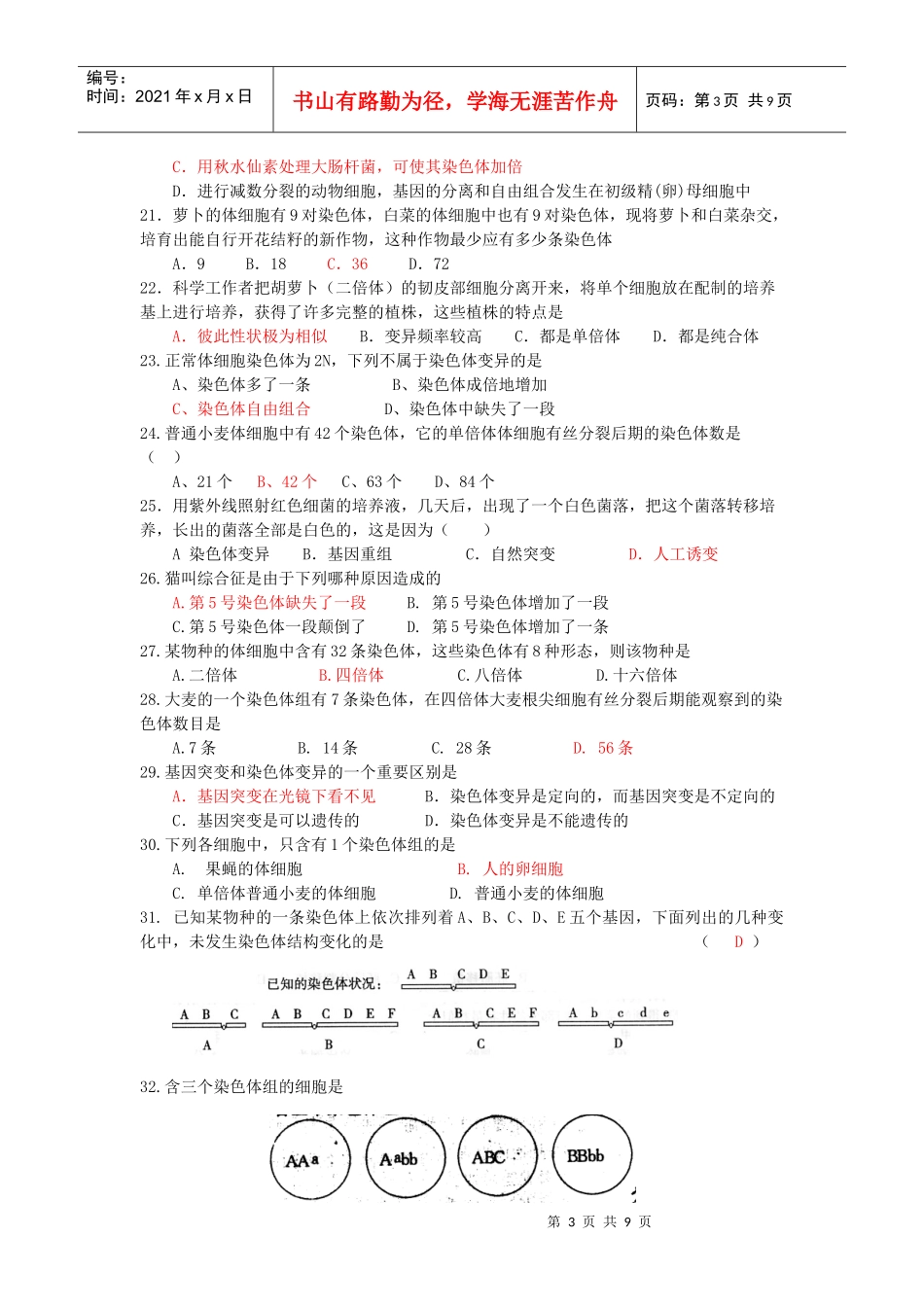 生物变异的来源_第3页