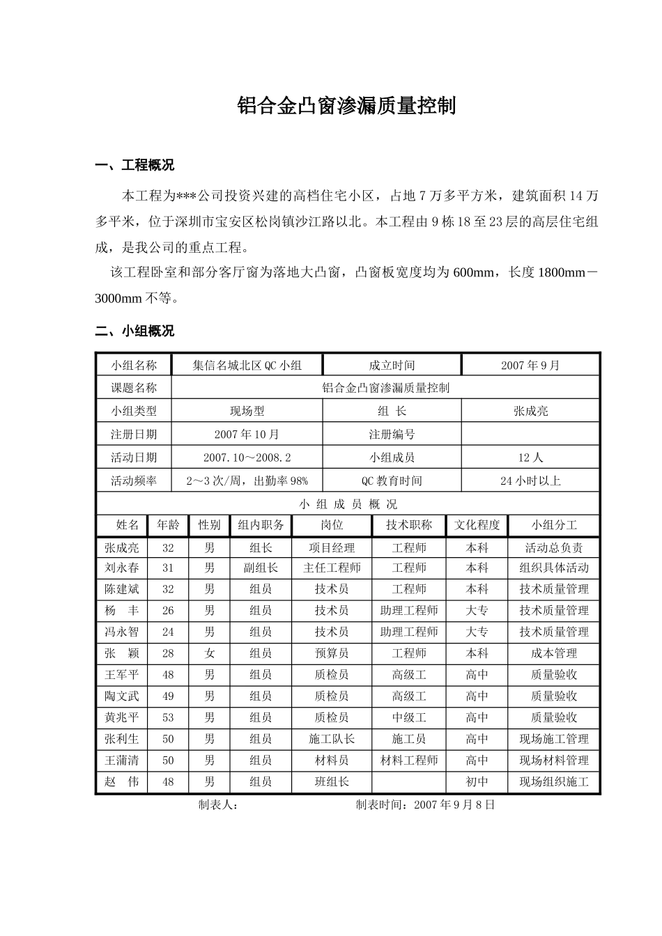 铝合金凸窗渗漏质量控制_第1页
