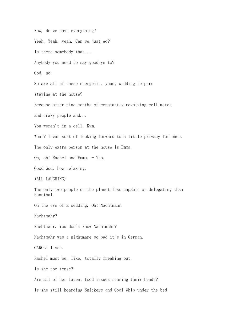 蕾切尔的婚礼 Rachel Getting Married 英文剧本_第3页