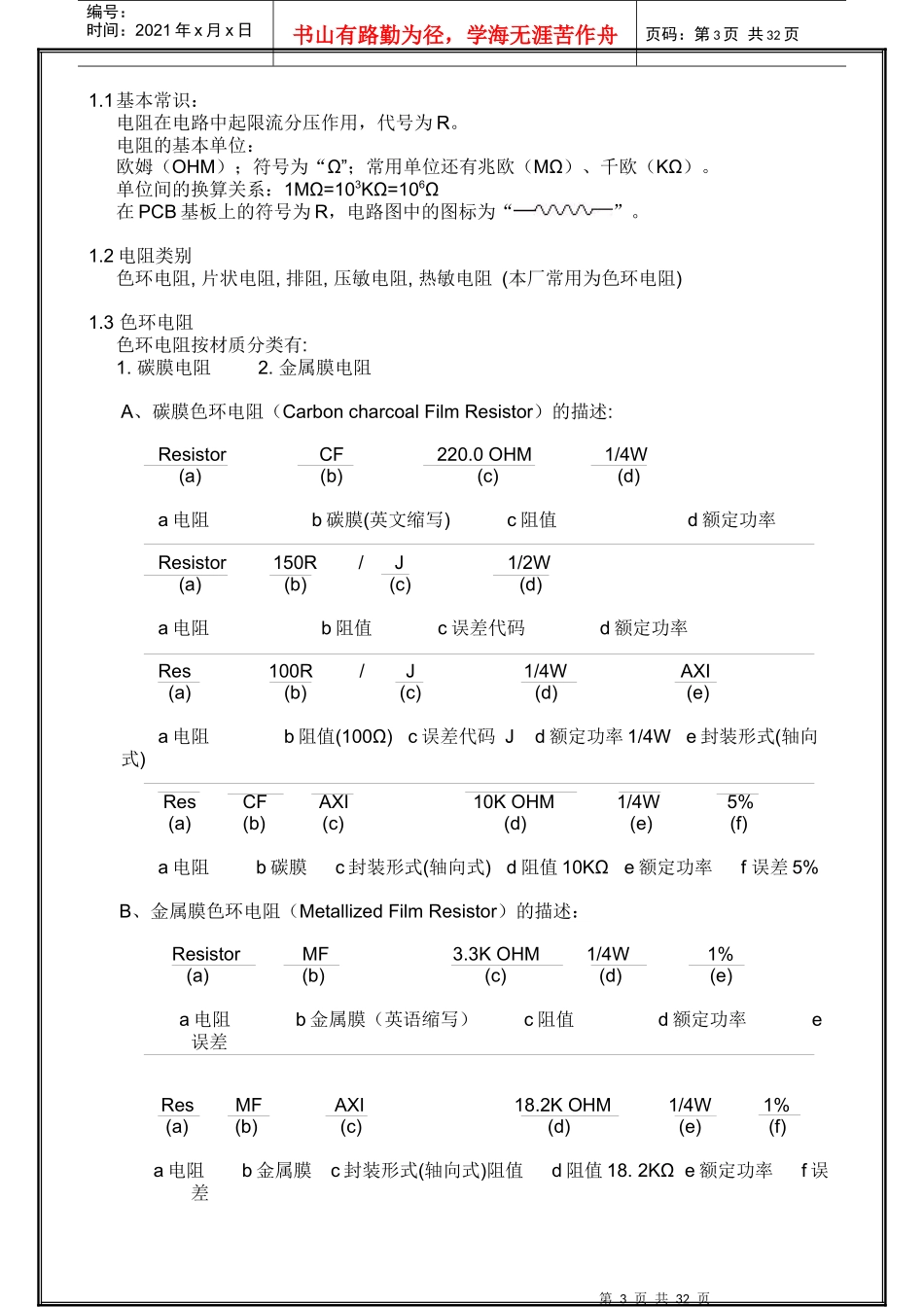 电子原件及焊接培训教材_第3页