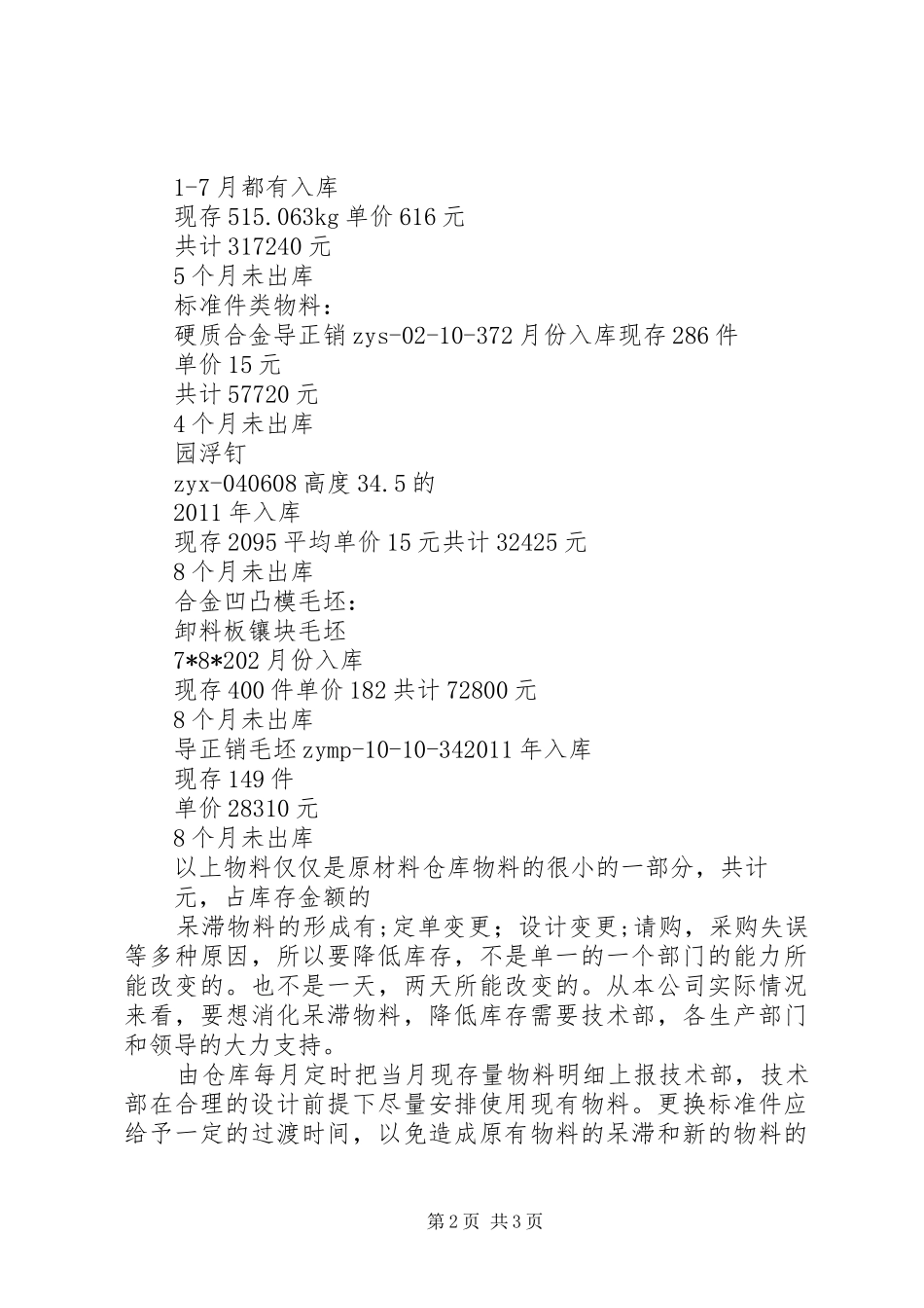 XX年库存差异分析报告5篇_第2页