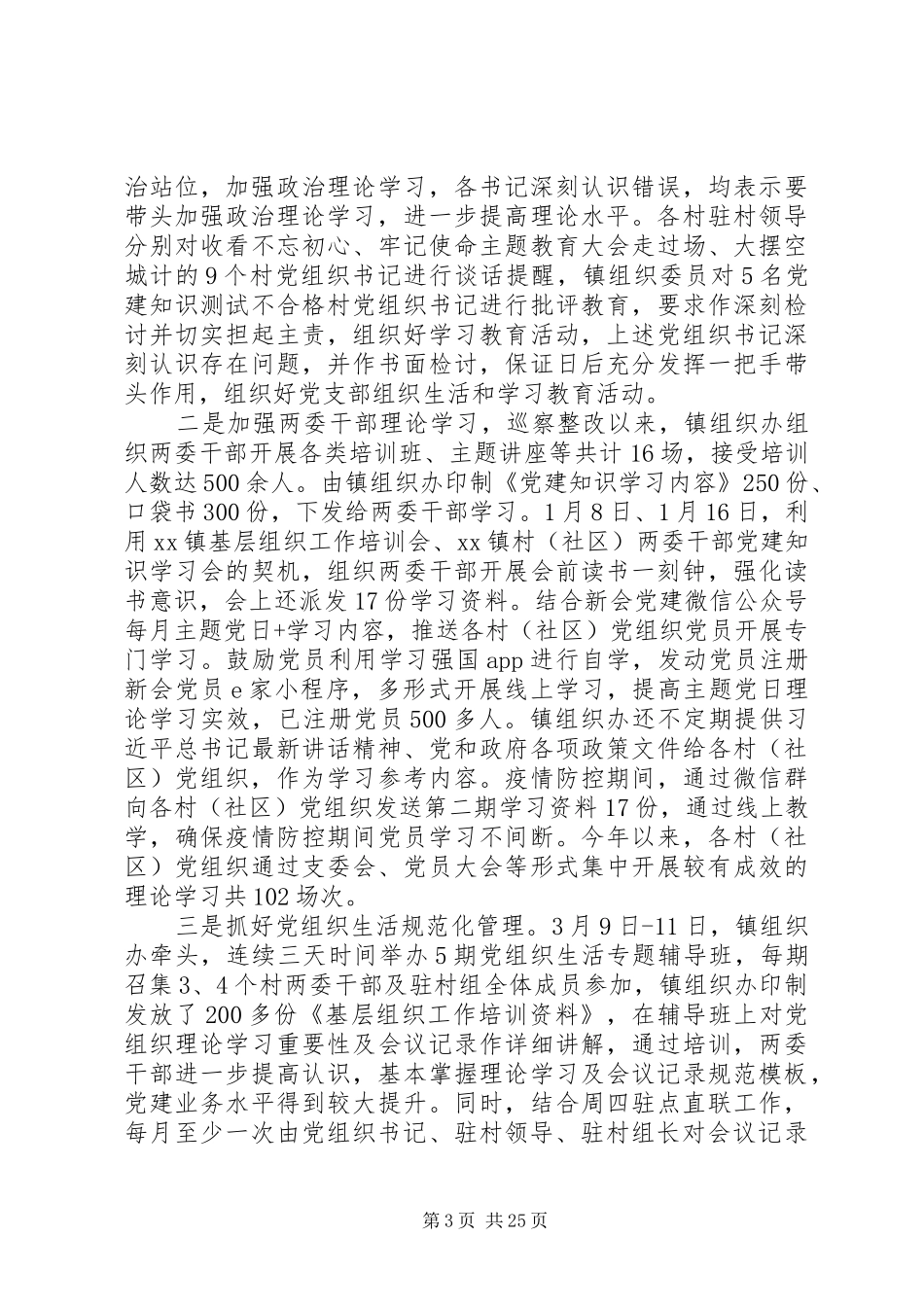 17个乡村巡察整改报告_第3页