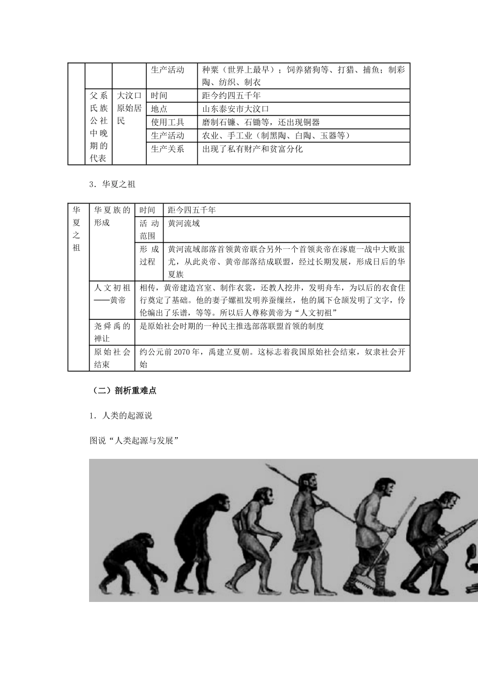 七年级历史上册同步解析与测评1_第2页