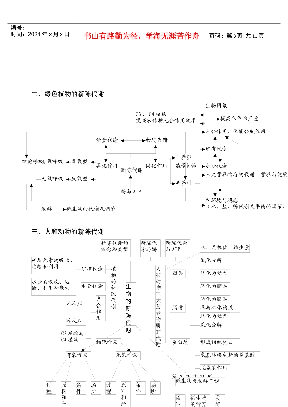高中生物知识网络体系doc-高中生物知识网络体系_第3页