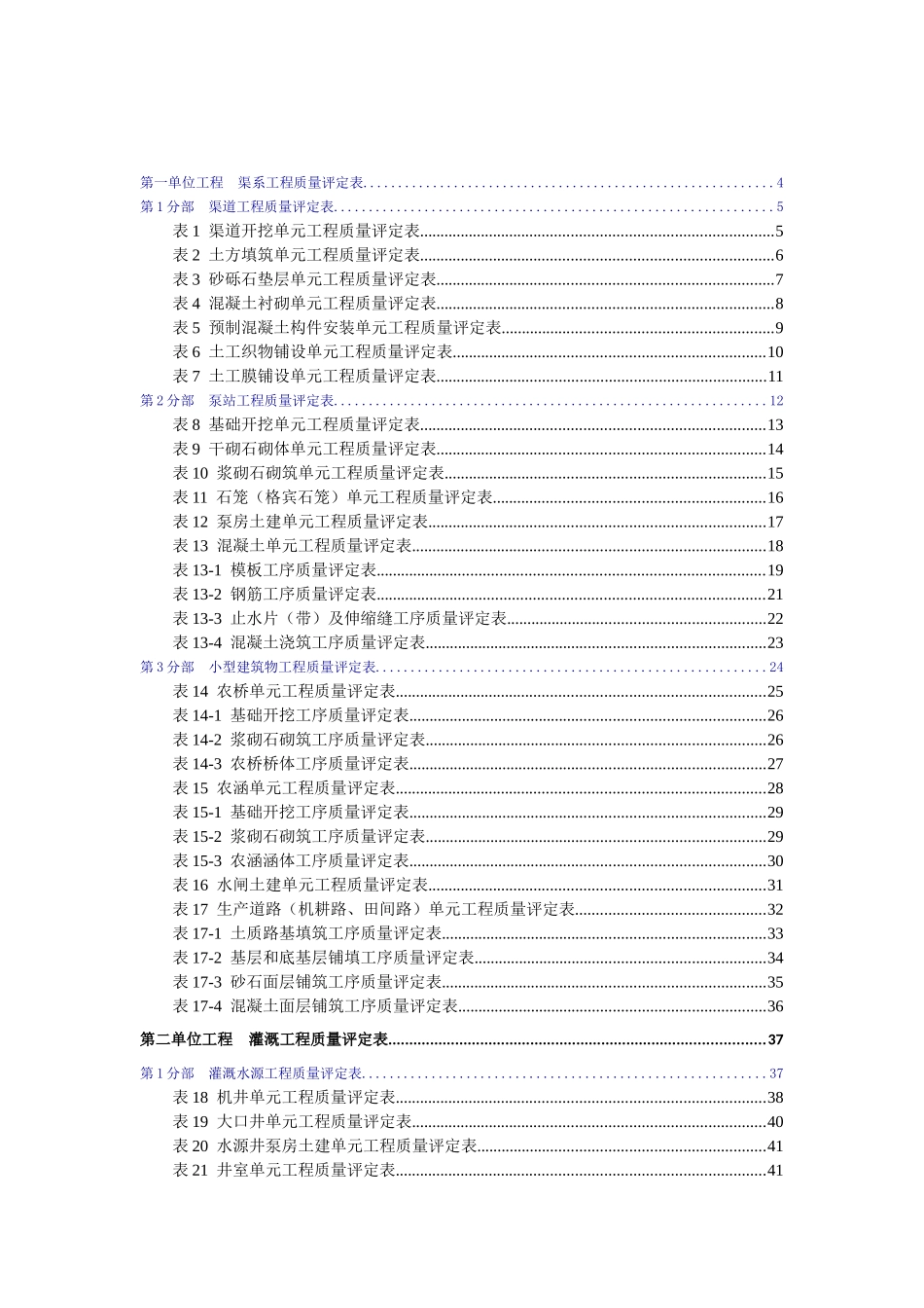 辽宁省农村水利工程施工质量评定表_第2页