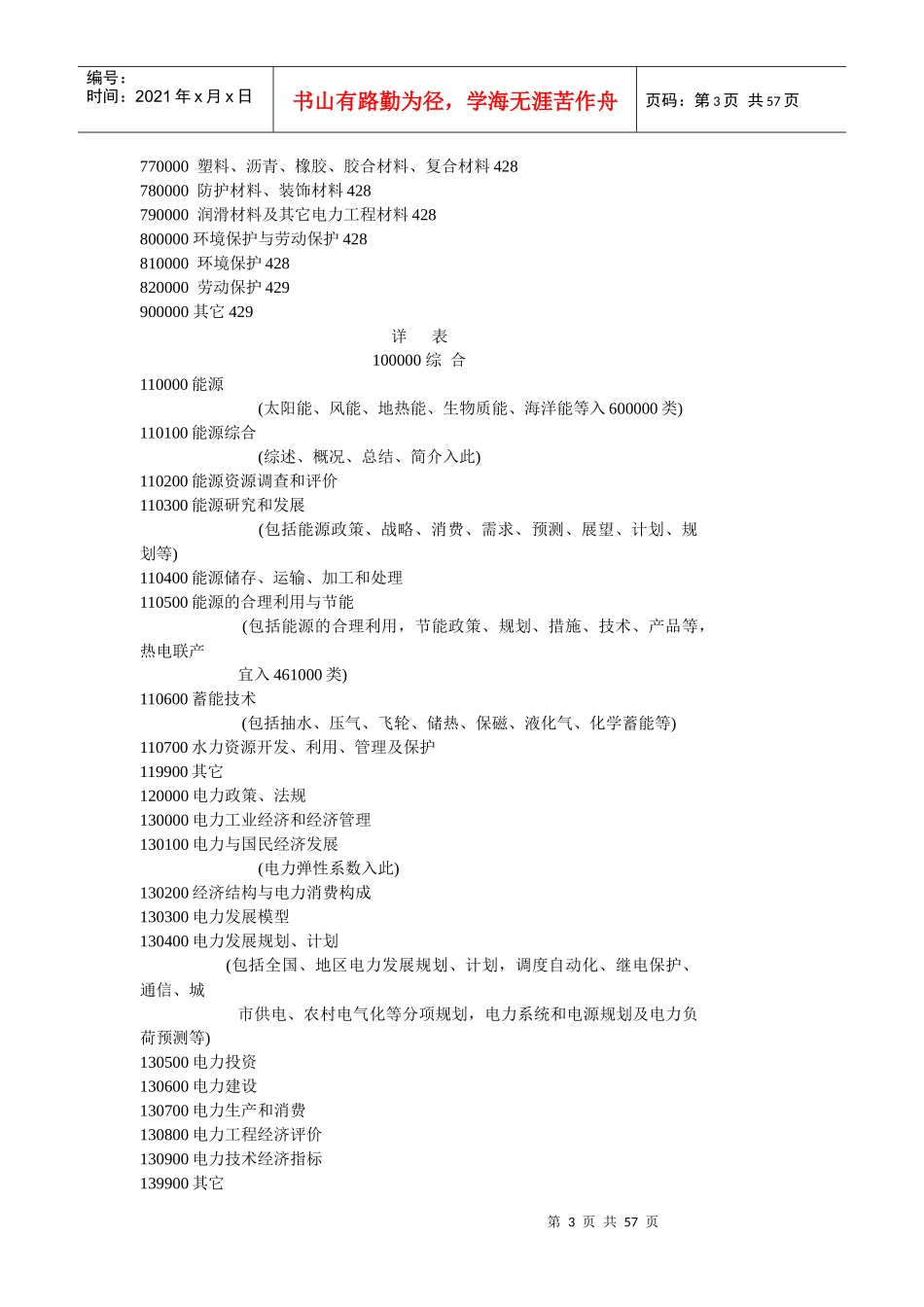 电力科技成果分类与代码-中华人民共和国电力行业标准_第3页