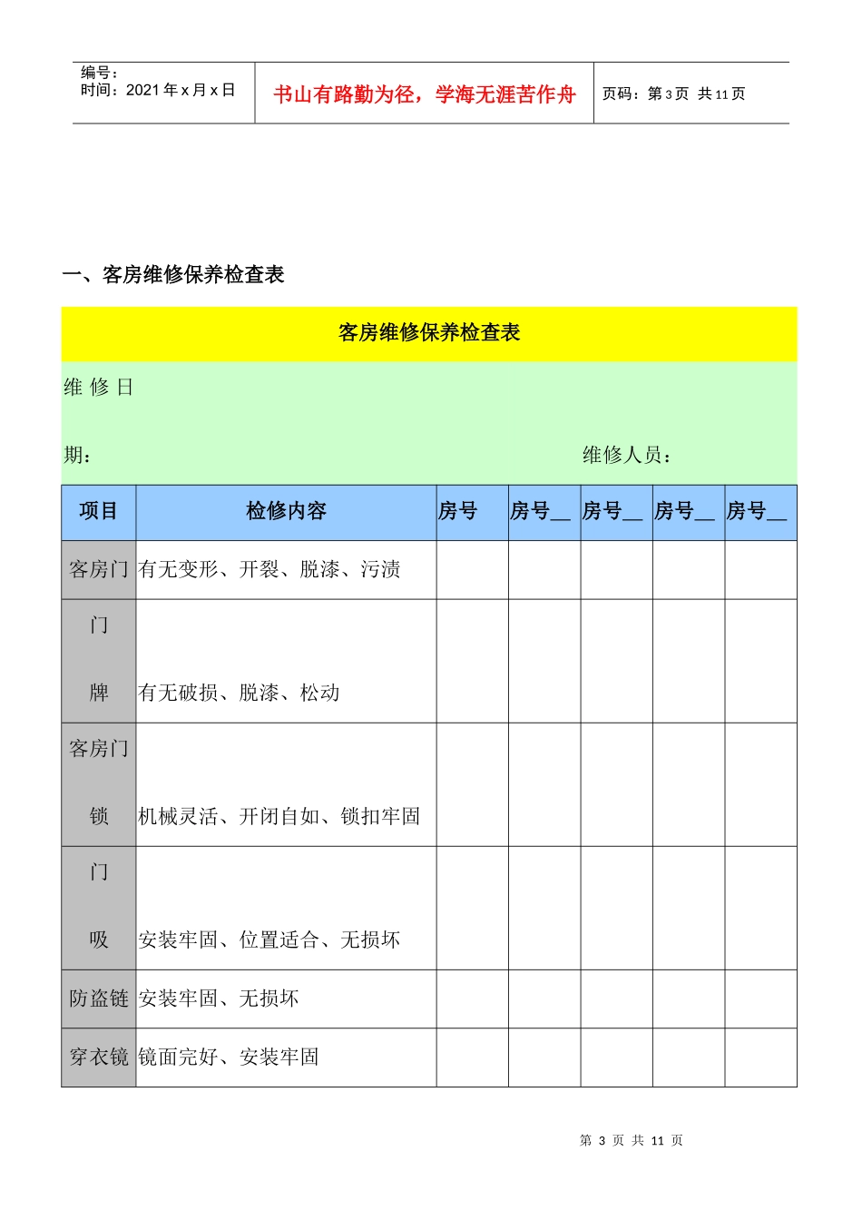 硬件维护保养制度——米高酒店集团李静分享_第3页