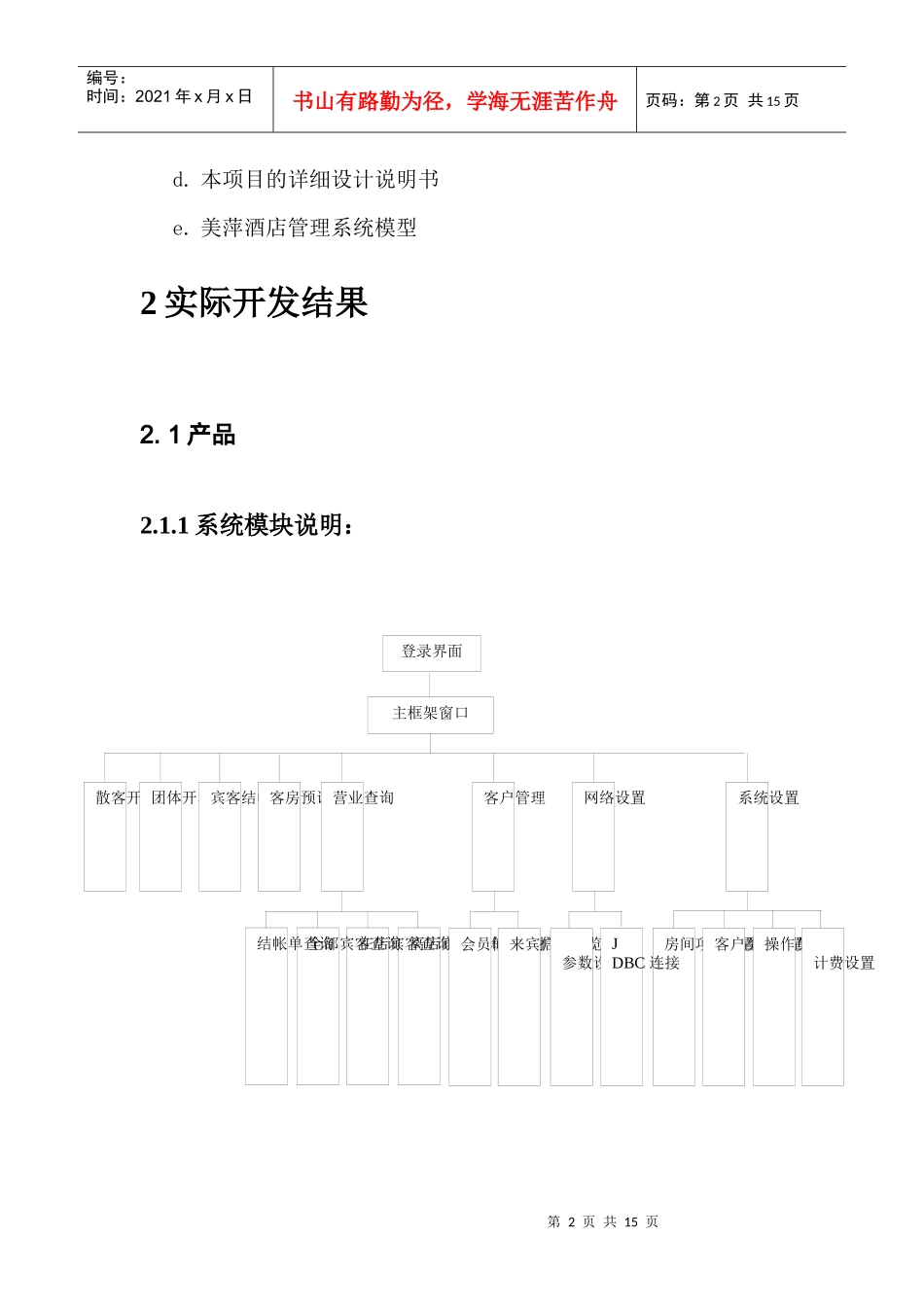 项目开发总结酒店管理_第3页