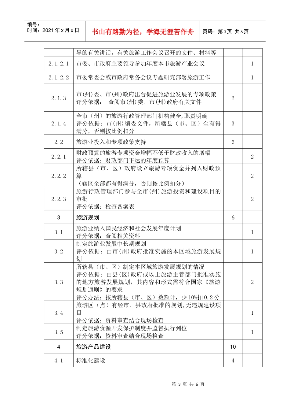 附件1：《湖南省旅游产业发展年度考核评分细则》-附件1：_第3页