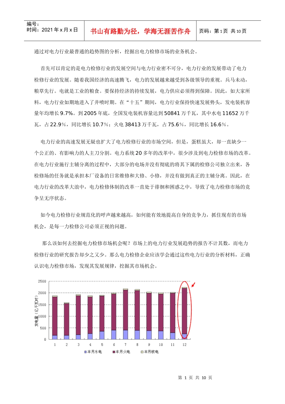 电力检修市场情况_第1页
