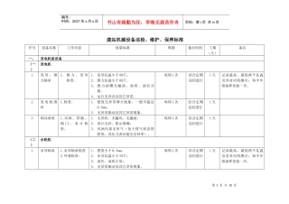 龚站机械设备巡回检查 (机械)