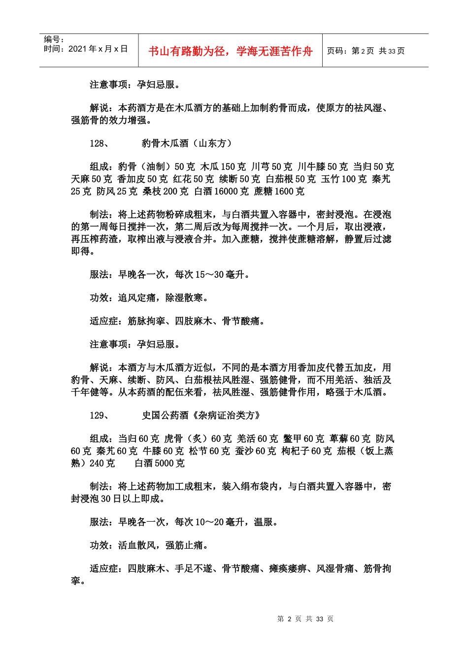 百样家庭药酒奇方3_第2页