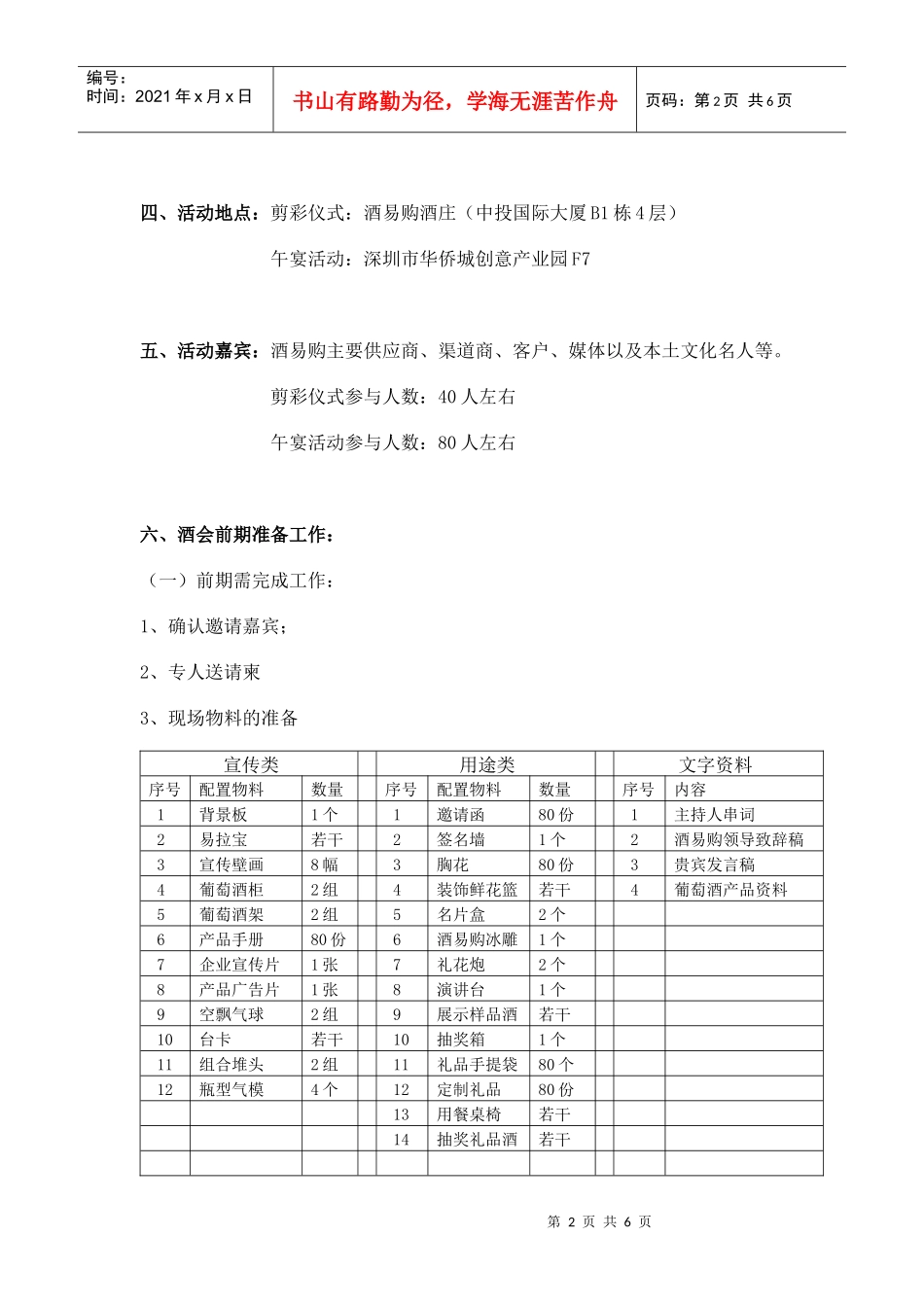 酒易购开业酒会策划方案_第2页