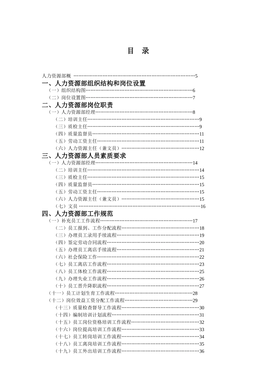 酒店人力资源部概要_第1页