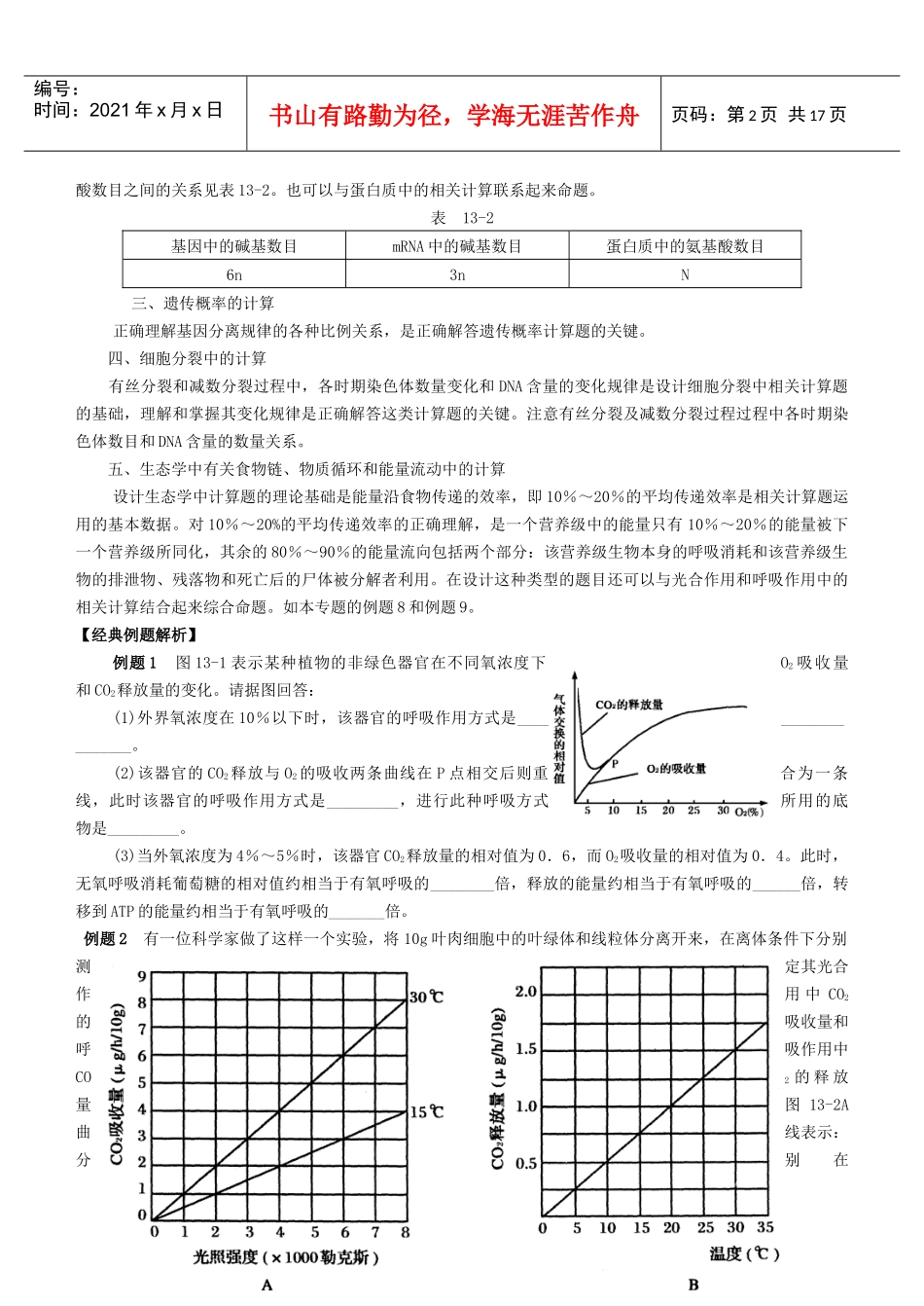 生物学计算专题doc-生物学计算专题_第2页