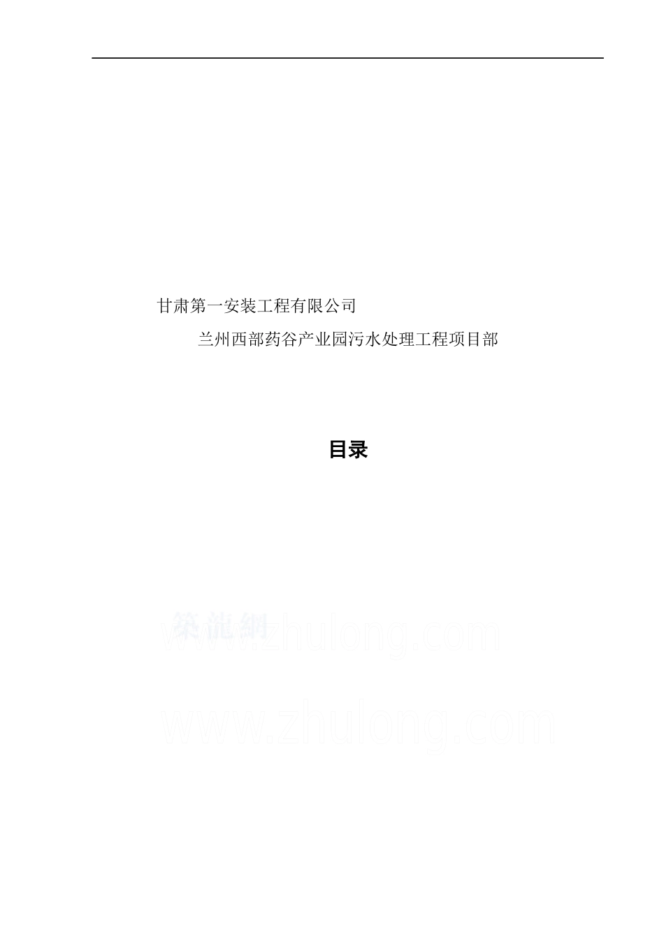 药谷产业园污水处理工程工艺安装工程施工方案_第2页