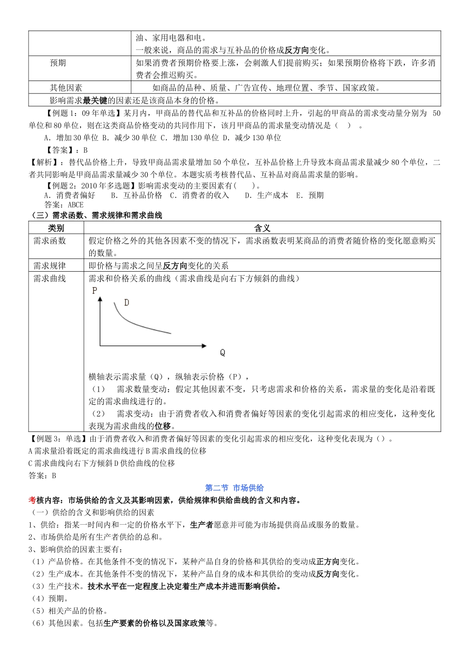 经济师中级基础知识总结汇总-第一章_第2页