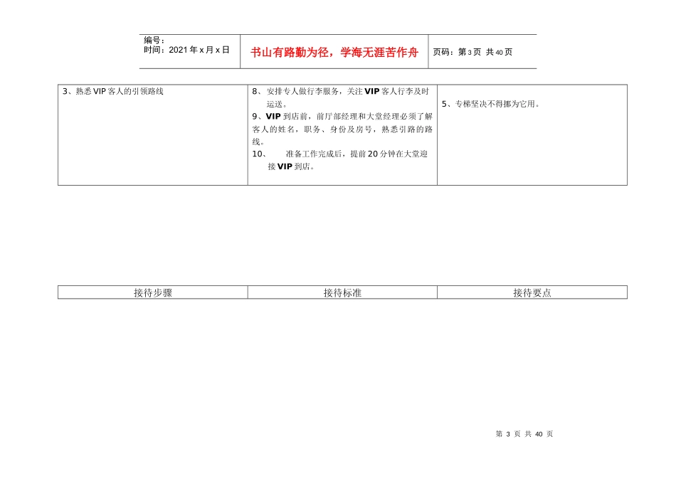 酒店VIP接待预案（DOC33页）_第3页