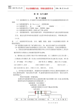 超级全-电子元器件综合基础知识