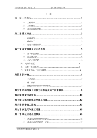 超高支模专项施工方案(DOC84页)
