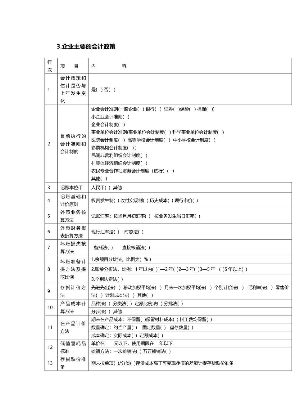 企业所得税年度申报鉴证底稿规范(附件参考样式)_第3页