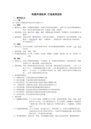 健全组织 打造高效团体(定)20111220