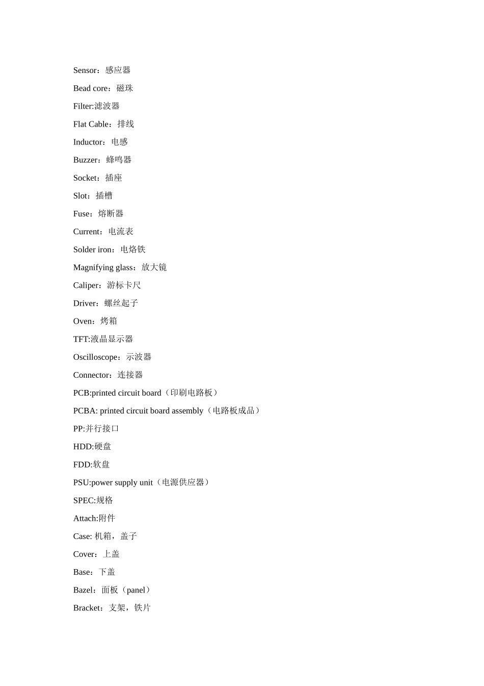 品质专业英语大全（DOC44页）_第2页