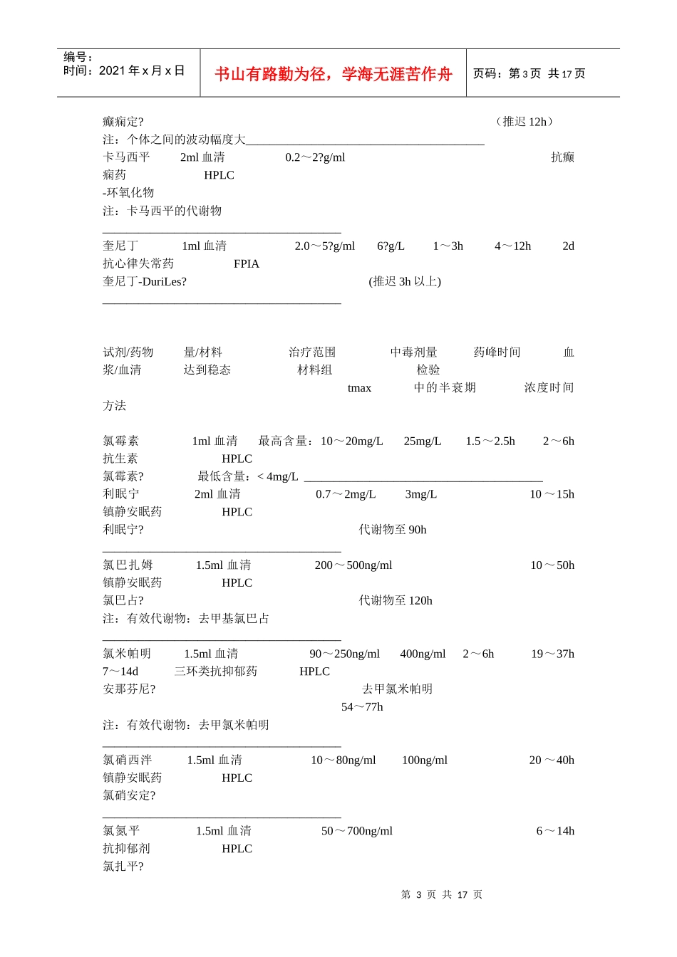 药物浓度测定doc-国立柏林医学检验技术(北京)有限公司_第3页